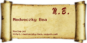 Medveczky Bea névjegykártya